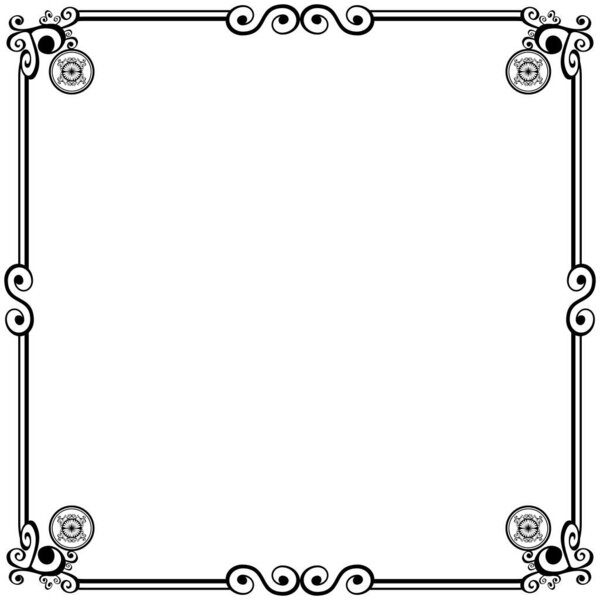 Ornament frames can be for wedding invitations, book covers or others