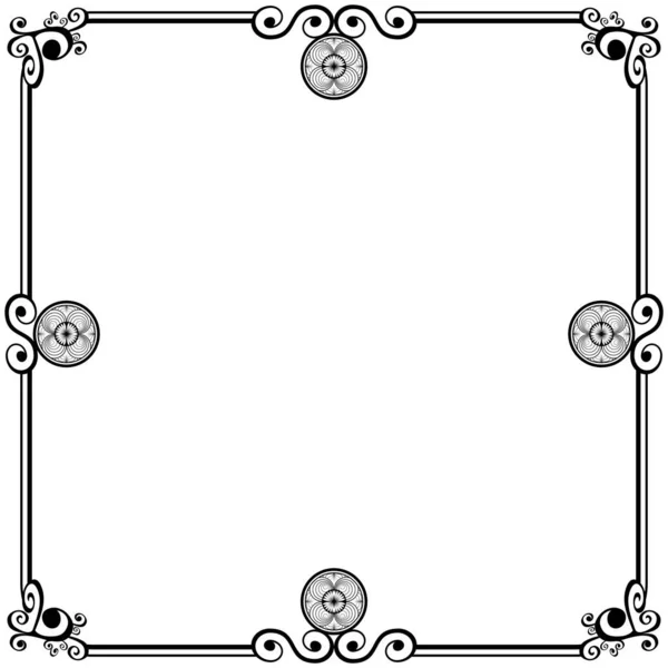 Рамки Орнамента Могут Свадебных Приглашений Обложек Книг Других — стоковый вектор