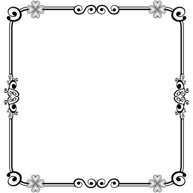 Süs çerçeveleri düğün davetiyeleri, kitap kapakları veya diğerleri için olabilir