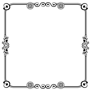 Süs çerçeveleri düğün davetiyeleri, kitap kapakları veya diğerleri için olabilir