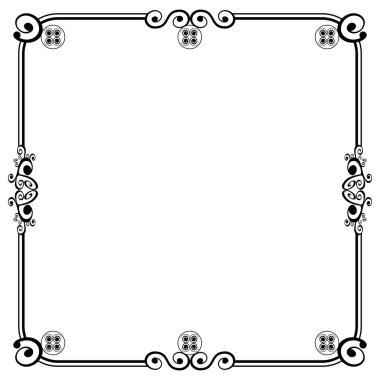 Süs çerçeveleri düğün davetiyeleri, kitap kapakları veya diğerleri için olabilir