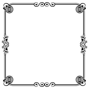 Süs çerçeveleri düğün davetiyeleri, kitap kapakları veya diğerleri için olabilir