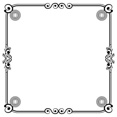 Süs çerçeveleri düğün davetiyeleri, kitap kapakları veya diğerleri için olabilir