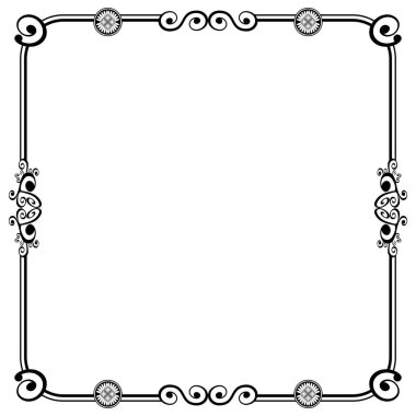 Süs çerçeveleri düğün davetiyeleri, kitap kapakları veya diğerleri için olabilir