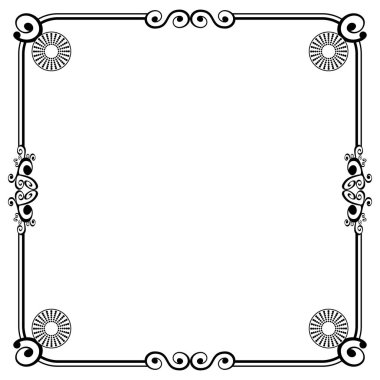 Süs çerçeveleri düğün davetiyeleri, kitap kapakları veya diğerleri için olabilir