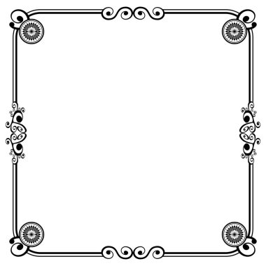 Süs çerçeveleri düğün davetiyeleri, kitap kapakları veya diğerleri için olabilir