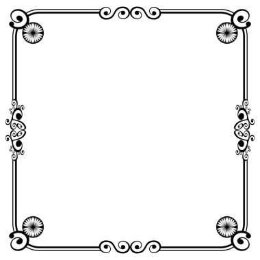 Süs çerçeveleri düğün davetiyeleri, kitap kapakları veya diğerleri için olabilir