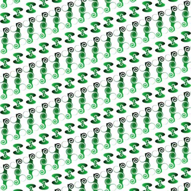 A textured pattern of green and black combinations can be used for the background of a house wall