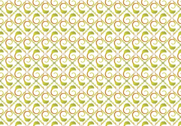 Abstract Pattern Green Yellow Orange Can Used Wall Background House — Stok Vektör