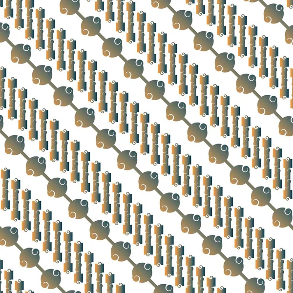 Ein Abstraktes Muster Mit Einer Strukturierten Grün Orangen Kombination Für — Stockvektor