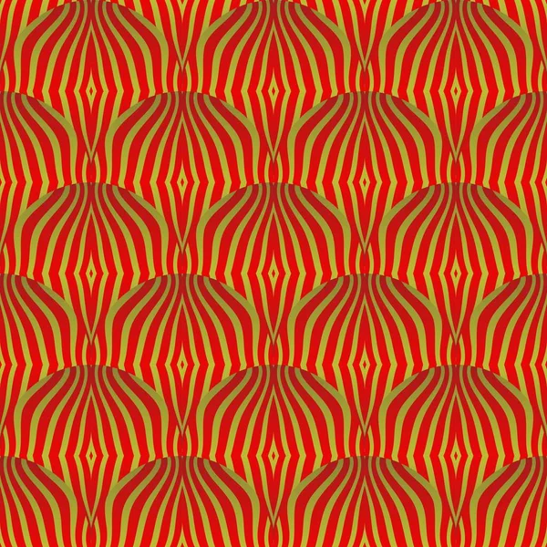 Абстрактный Фон Бесшовным Текстурированным Красным Цветом Сочетании Золотом — стоковый вектор