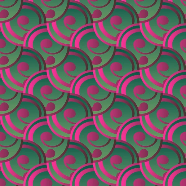 Абстрактный Фон Безморскими Фактурными Зелеными Красными Полосами — стоковый вектор