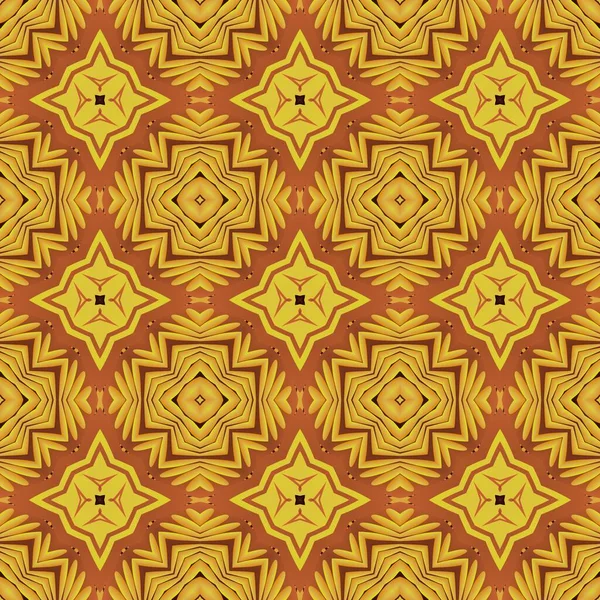 Nahtlos Strukturierter Abstrakter Hintergrund Gelbgold Kombiniert Mit Braun — Stockvektor