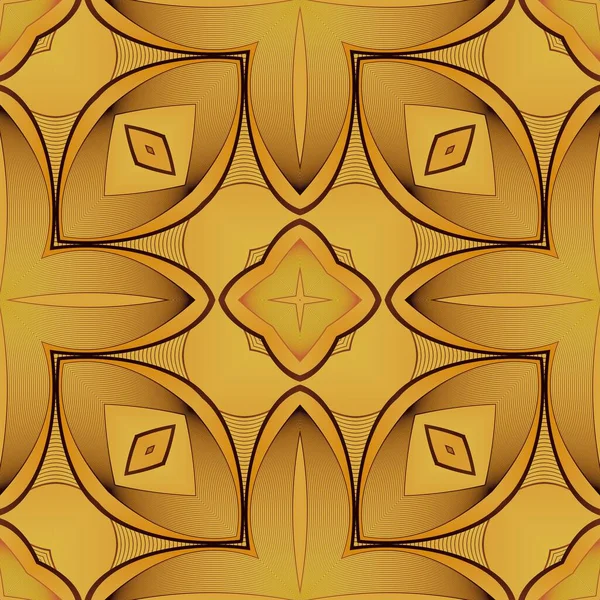 Бесшовный Текстурный Абстрактный Фон Желтого Золота Сочетании Коричневым — стоковый вектор