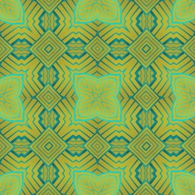 Kusursuz desenli yeşil renkle koyu sarı karışımı soyut arkaplan