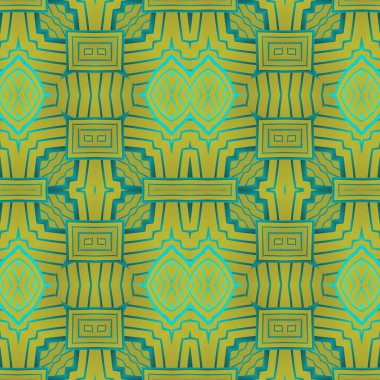 Kusursuz desenli yeşil renkle koyu sarı karışımı soyut arkaplan