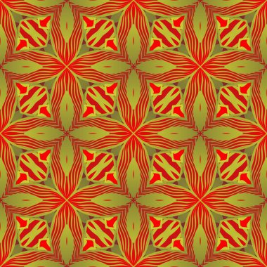 Kusursuz desenli soyut arka plan kırmızı ve sarı altın karışımı.