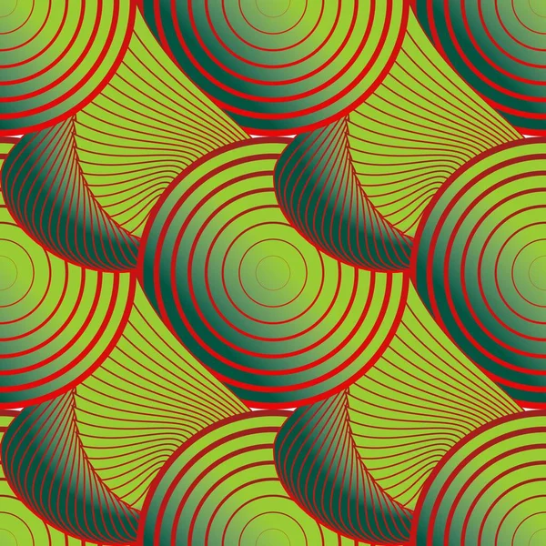 Abstraktní Hladké Texturované Pozadí Zelenou Barvou Kombinaci Červenou — Stockový vektor