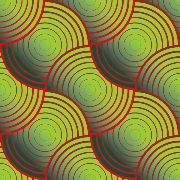 Abstrakt Sömlös Strukturerad Bakgrund Med Grön Färg Kombination Med Röd — Stock vektor