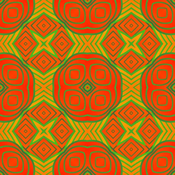 Векторный Бесшовный Абстрактный Фон Оранжевого Цвета Сочетании Красным Цветом — стоковый вектор