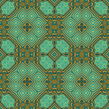 Kusursuz desenli yeşil renkle koyu sarı karışımı soyut arkaplan