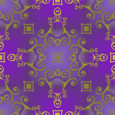 Kusursuz desenli mor ve sarı karışımlı soyut arkaplan