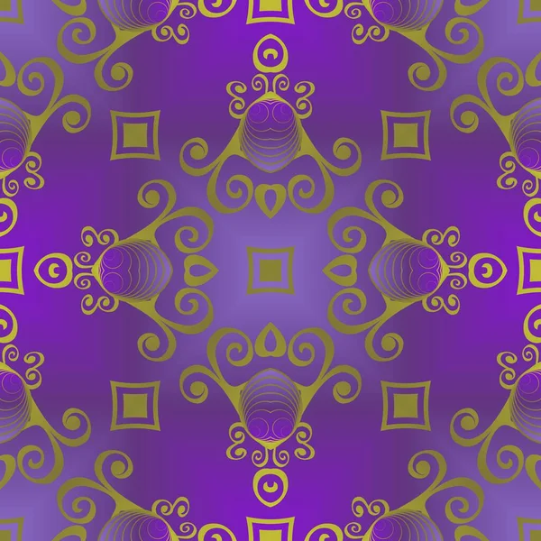 シームレスな質感の紫と黄色を組み合わせた抽象的な背景 — ストックベクタ