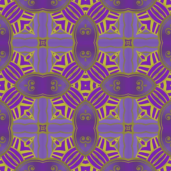 Fondo Abstracto Con Textura Púrpura Inconsútil Combinado Con Amarillo — Vector de stock