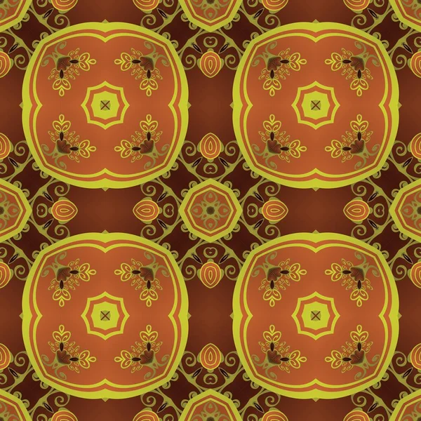 Бесшовный Текстурный Абстрактный Фон Коричневого Цвета Золотыми Полосами — стоковый вектор