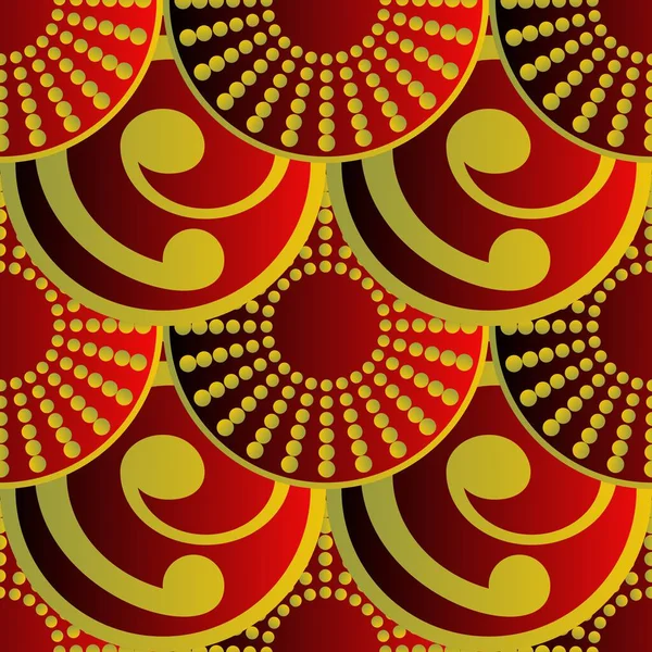 Fondo Abstracto Texturizado Sin Costuras Rojo Con Rayas Amarillas — Archivo Imágenes Vectoriales