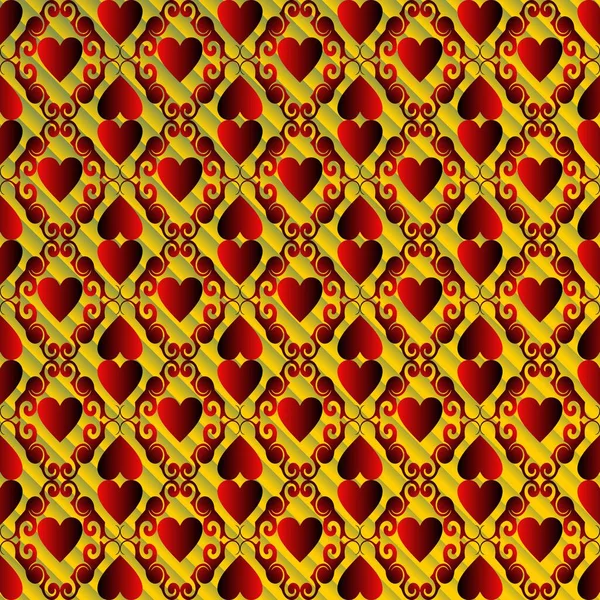 Fondo Abstracto Texturizado Sin Costuras Amarillo Combinado Con Rojo — Archivo Imágenes Vectoriales