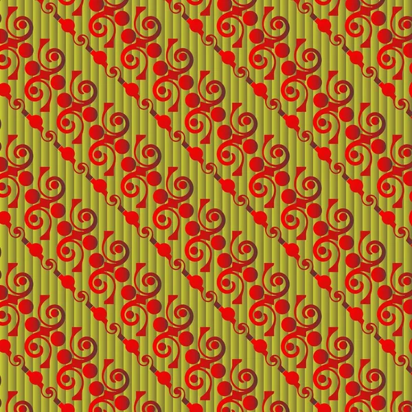 Fond Abstrait Texturé Sans Couture Jaune Combiné Avec Rouge — Image vectorielle