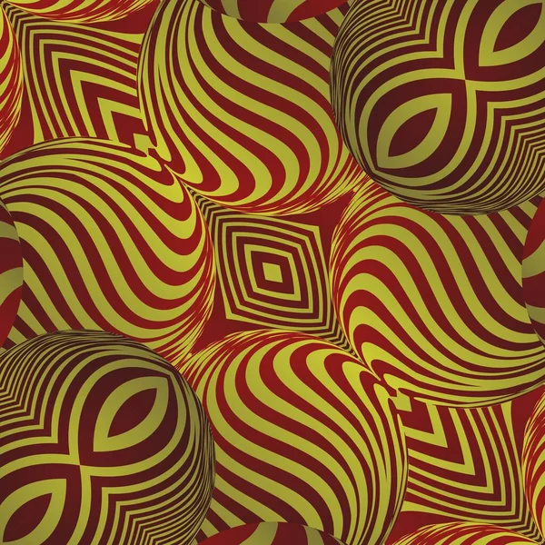 Абстрактный Фон Бесшовным Текстурированным Бордовым Золотисто Желтым Цветами — стоковый вектор