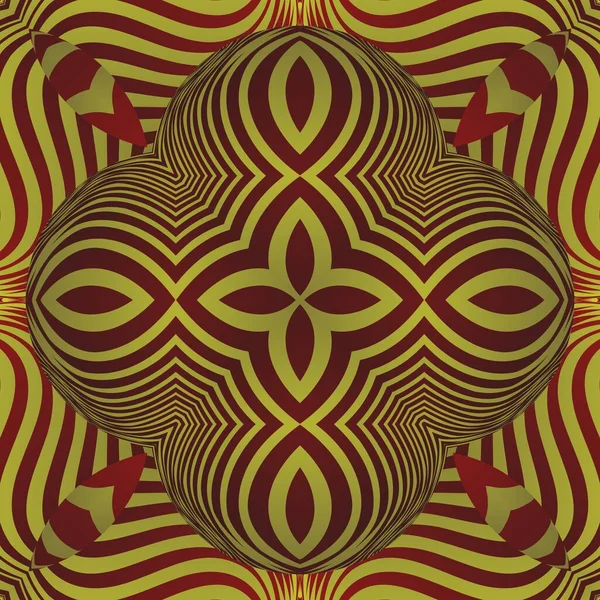 Абстрактный Фон Бесшовным Текстурированным Бордовым Золотисто Желтым Цветами — стоковый вектор