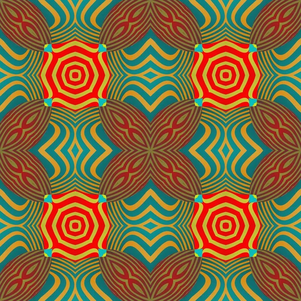 Абстрактный Бесшовный Текстурированный Фон Красном Зеленом Цветах — стоковый вектор