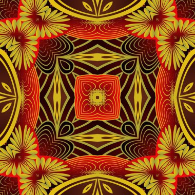 Kahverengi ve altın sarısı renklerde soyut desensiz arkaplan