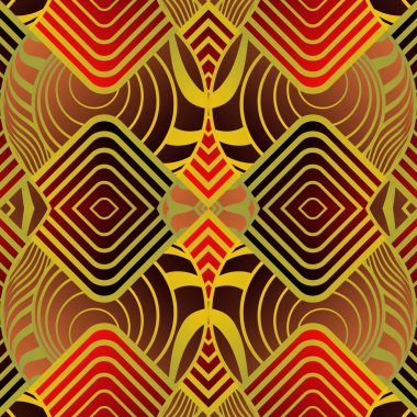 Kahverengi ve altın sarısı renklerde soyut desensiz arkaplan