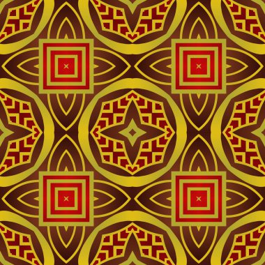 Kahverengi ve altın sarısı renklerde soyut desensiz arkaplan