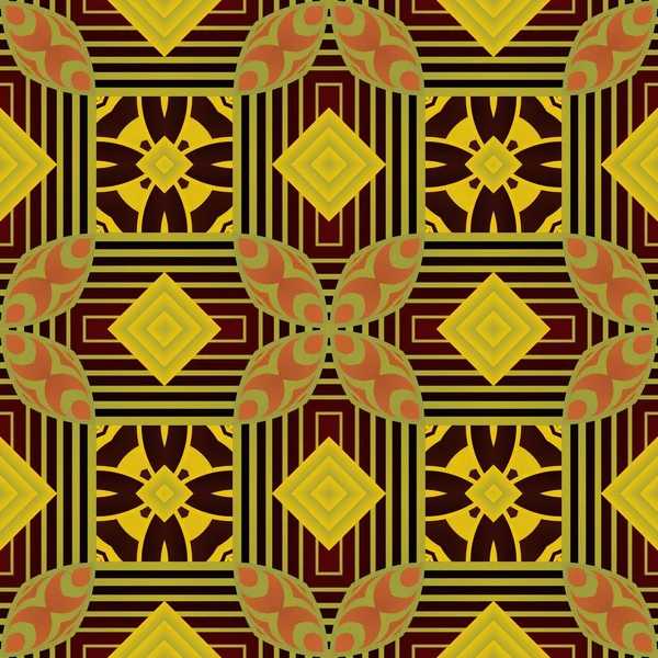 Fondo Sin Costura Texturizado Abstracto Colores Marrón Amarillo Dorado — Archivo Imágenes Vectoriales
