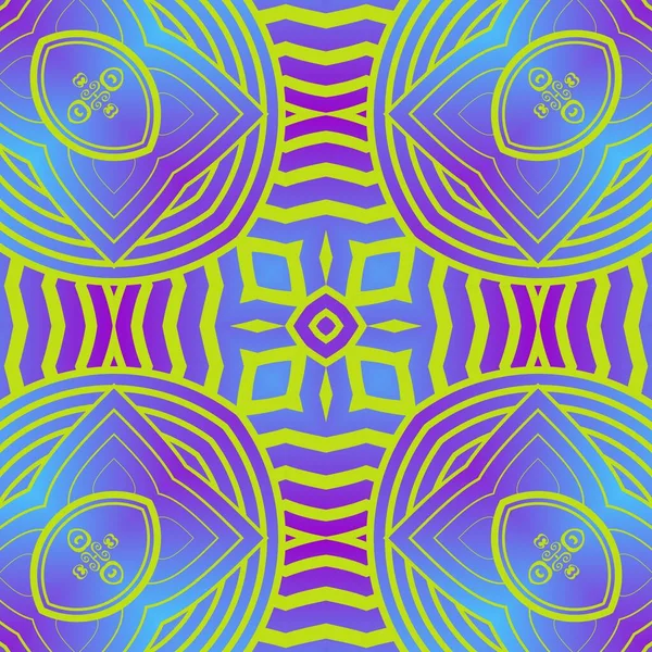 Абстрактный Бесшовный Текстурированный Фон Фиолетовых Желтых Цветах — стоковый вектор