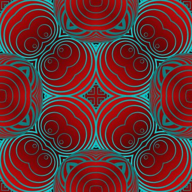 Kestane kırmızısı ve mavi ile birleştirilmiş kusursuz desenli soyut arkaplan