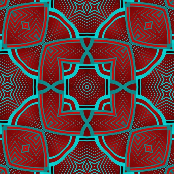 褐红色和蓝色搭配的无缝隙纹理抽象背景 — 图库矢量图片