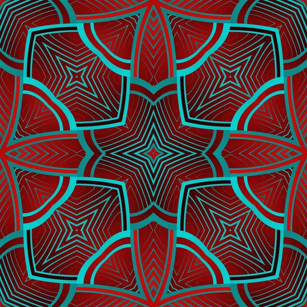 丸みを帯びた赤と青のシームレスなテクスチャ抽象的な背景 — ストックベクタ