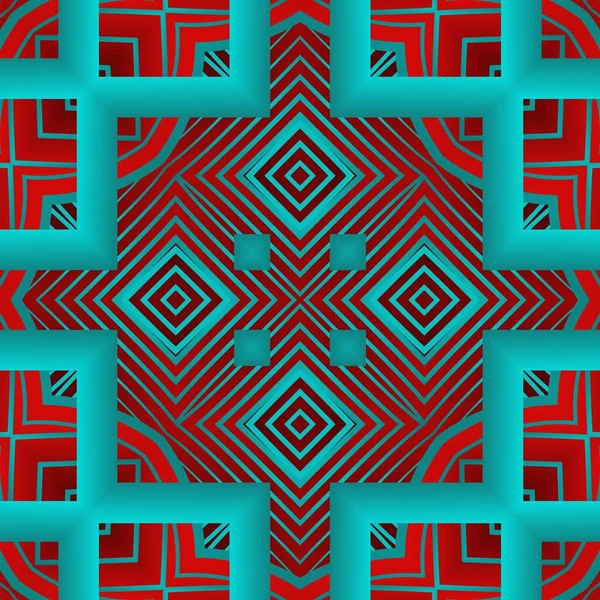 Bezešvé Texturované Abstraktní Pozadí Kaštanově Červené Kombinaci Modrou — Stockový vektor