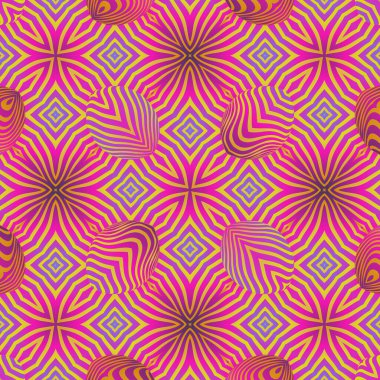 Soyut, pürüzsüz, pembe ve altın sarısı arkaplan