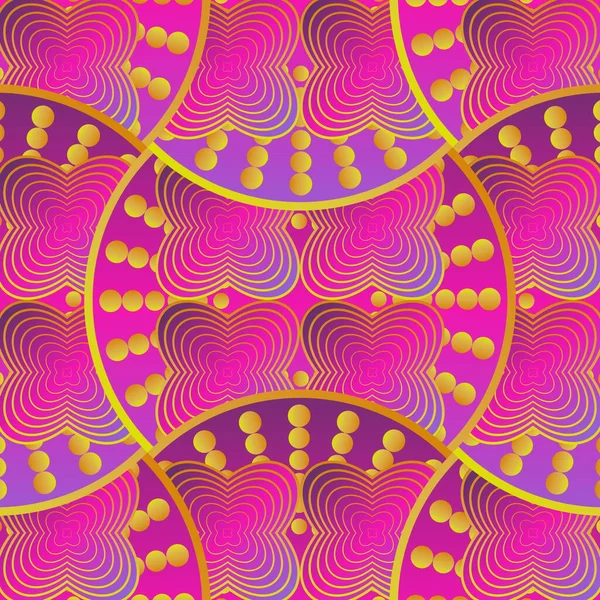 Абстрактний Безшовний Текстурований Фон Рожевих Золотих Жовтих Кольорах — стоковий вектор