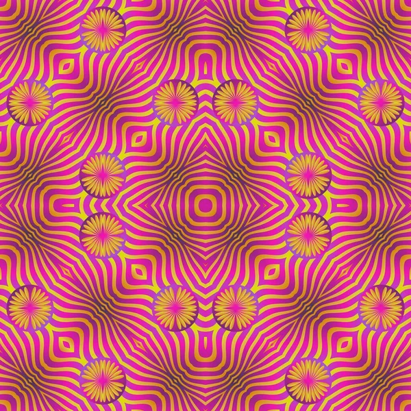 Fond Texturé Abstrait Sans Couture Dans Les Couleurs Rose Jaune — Image vectorielle