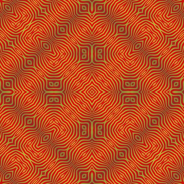 Nahtloses Hintergrundmuster Abstraktes Geometrisches Muster Mit Symmetrischem Ornament — Stockvektor