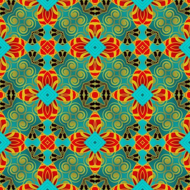 Mavi ve kırmızı renklerde soyut desensiz arkaplan