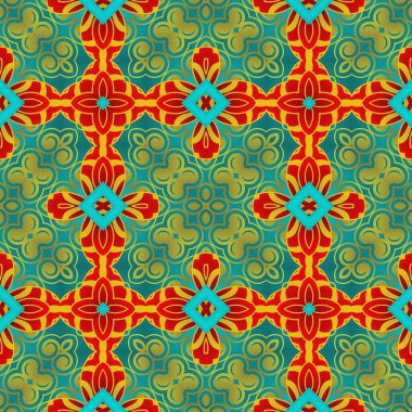 Mavi ve kırmızı renklerde soyut desensiz arkaplan